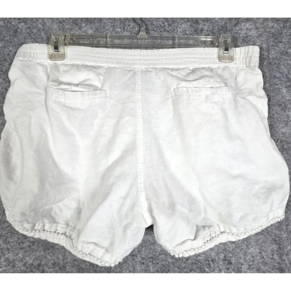 J. Crew Women's White Casual Shorts Size S Classic Preppy Summer Lightweight
